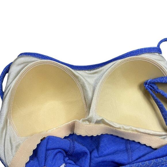 00s Blue Tankini Top Size 12 Mix It Swim - Picture 8 of 8